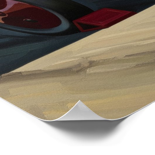 L'AVIATRICE (The Aviatrix) - Original Art Deco Poster (Ecke)