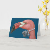 Lavinia, die Flamingokarte Karte (Gelbe Blume)