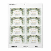 Lavische Grünfolien Goldrahmen Hochzeit (Vorne)