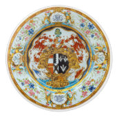 Lavish British Enamel Painting Cabinet Drawer Keramikknauf (Vorderseite)