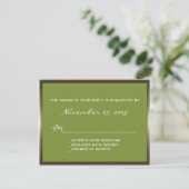 Lavish Camouflage Wedding RSVP (Stehend Vorderseite)