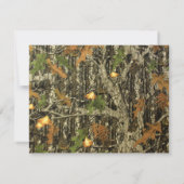 Lavish Camouflage Wedding RSVP (Rückseite)
