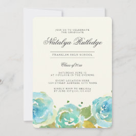 Lavish Florals Graduation Party Einladung