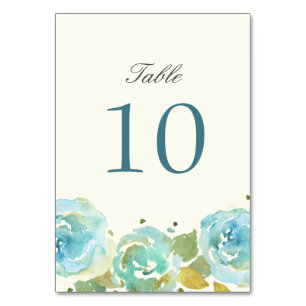 Lavish Florals Tischnummer Cards