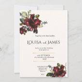 Lavish Florals Wedding Invitation Einladung (Vorderseite)