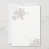 Lavish Florals Wedding Invitation Einladung (Rückseite)