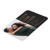 Lavish Glow EDITABLE COLOR Speichern Sie das Datum Magnet (Linke Seite)