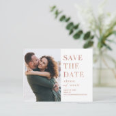 Lavish Glow EDITABLE FARBE Save the Date Postkarte (Stehend Vorderseite)