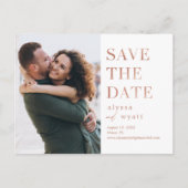 Lavish Glow EDITABLE FARBE Save the Date Postkarte (Vorderseite)