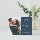 Lavish Glow EDITABLE FARBE Save the Date Postkarte (Stehend Vorderseite)