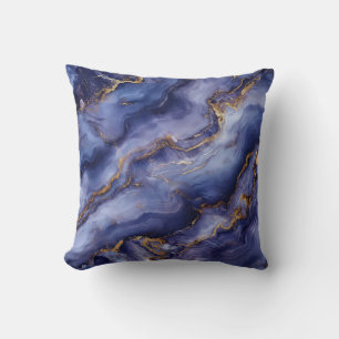 Lavish Lila and Gold Marmor Decorative Kissen