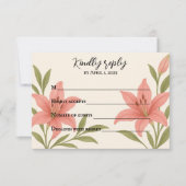 Lavish Lily RSVP Card (Vorderseite)