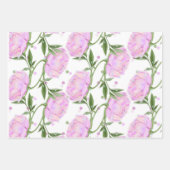 Lavish Peony auf hellgrün Geschenkpapier Set (Vorderseite 3)