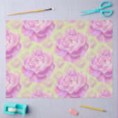 Lavish Peony auf hellgrün Seidenpapier (Basteln)