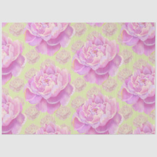 Lavish Peony auf hellgrün Seidenpapier