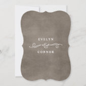 Lavish Scrolls Editable Color Wedding Einladungen (Rückseite)