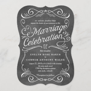Lavish Scrolls Editable Color Wedding Einladungen