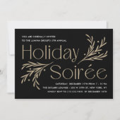 Lavish Soirée Editable Color Holiday Party Einladung (Vorderseite)