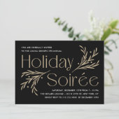 Lavish Soirée Editable Color Holiday Party Einladung (Stehend Vorderseite)
