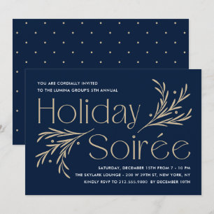 Lavish Soirée Editable Farbe Feiertag Einladung