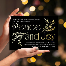 Lavish Soirée Foil Company Business Holiday Card Folien Feiertagskarte