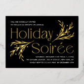 Lavish Soirée Foil Feiertag Einladung (Vorderseite)