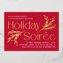 Lavish Soirée Foil Feiertag Einladung