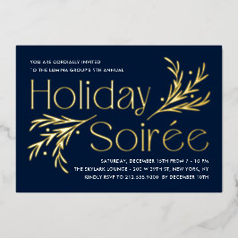 Lavish Soirée Foil Feiertag Einladung