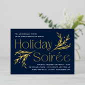 Lavish Soirée Foil Feiertag Einladung (Stehend vorne)