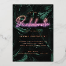 Lavish Tropical Palms | Neon Lights Bachelorette