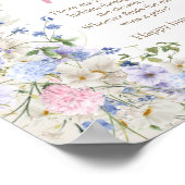 Lavish Wildblumen Baby in Blüte des Schnullers Jag Poster (Ecke)