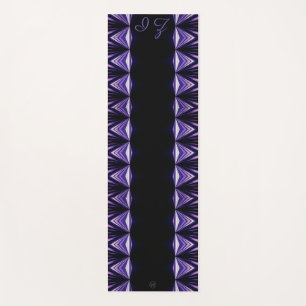 LavishiAuf 1 Seite Print Schwarz Pipe Edging Yogamatte