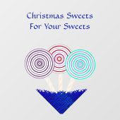 LavishishiOn Christmas oder Candy Store-Zeichen Fensteraufkleber (Blatt)