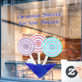 LavishishiOn Christmas oder Candy Store-Zeichen Fensteraufkleber