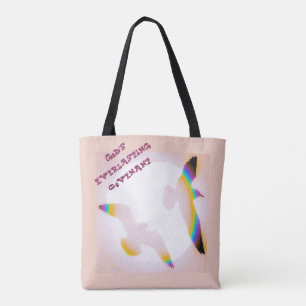 LavishishiOn Rainbow Birds Sun Sky Tasche