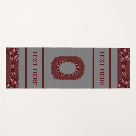 Lavishishon City Staat School Business Red Letter Yogamatte (Vorderseite (Horizontal))