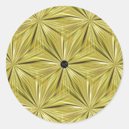 LavishishonOn Gold Diamond Cut Siegel Runder Aufkleber