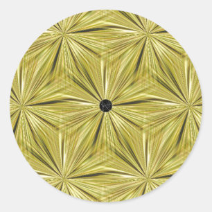 LavishishonOn Gold Diamond Cut Siegel Runder Aufkleber