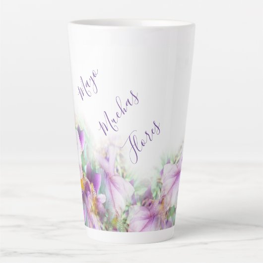 Lavishly On Muchas Flores Mayo Lila Irish Swath Milchtasse (Vorderseite)