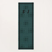 LavishlyAuf den modernen Männern Millennial Woven Yogamatte (Rückseite)