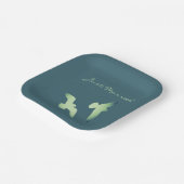 LavishlyAuf elegantem Skript nur verheiratete Seag Pappteller (Gewinkelt)