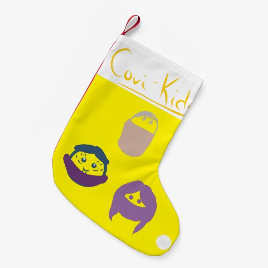 LavishlyAuf Niedlichen Covi-Kids Facemask Whisper Kleiner Weihnachtsstrumpf (Vorderansicht (hängend))