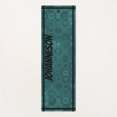 LavishlyOn Aqua Men's Monogram Gears Yogamatte (Vorderseite)