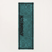 LavishlyOn Aqua Men's Monogram Gears Yogamatte (Rückseite)