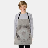 LavishlyOn Elegante Script Weihnachten Mattierte R Schürze (Getragen)