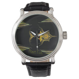 LavishlyOn Multi-Colore Peace Fish Watch Armbanduhr