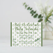 LavishyOn Green Sie sind Lieblingshinweise Einladungspostkarte (Stehend Vorderseite)