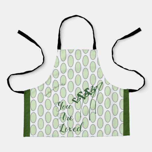 LavishyOn Green Sie sind Lieblingshinweise Schürze (Vorderseite)