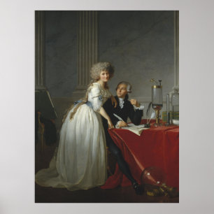 Lavoisier und Ehefrau von David Poster