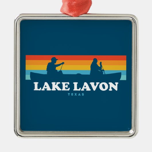 Lavon Texas Canoe Ornament Aus Metall (Vorne)